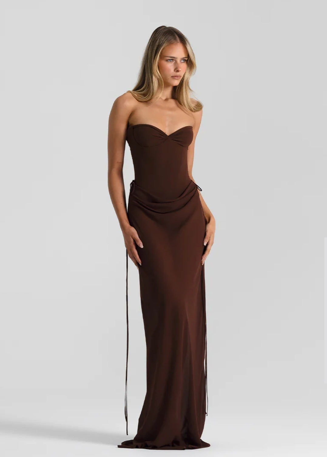 Hire NATALIE ROLT Allira Skirt in Espresso Brown (SKIRT ONLY)