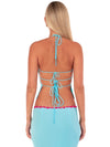 Hire I AM DELILAH. Jemima SET Maxi Skirt and Halter Top in Sapphire Blue