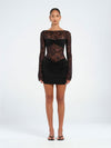 Hire BENNI Oskar Mini Dress in Black Lace