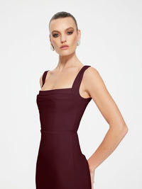 Hire EFFIE KATS Marbella Gown in Wine Red