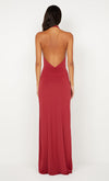 Hire BEC+BRIDGE Susie Plunge Maxi Dress in Cherry Red