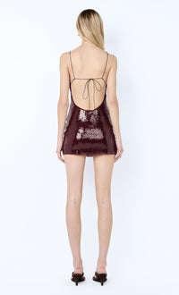 Hire BEC+BRIDGE Celestia Mini Dress in Plum