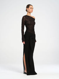 Hire BENNI Nova Maxi Dress in Black