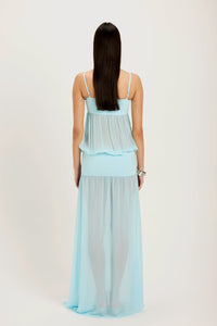 Hire ANCE GRIA Romeo Gown Dress in Aqua Blue