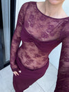 Hire BENNI Oskar Maxi Dress in Plum