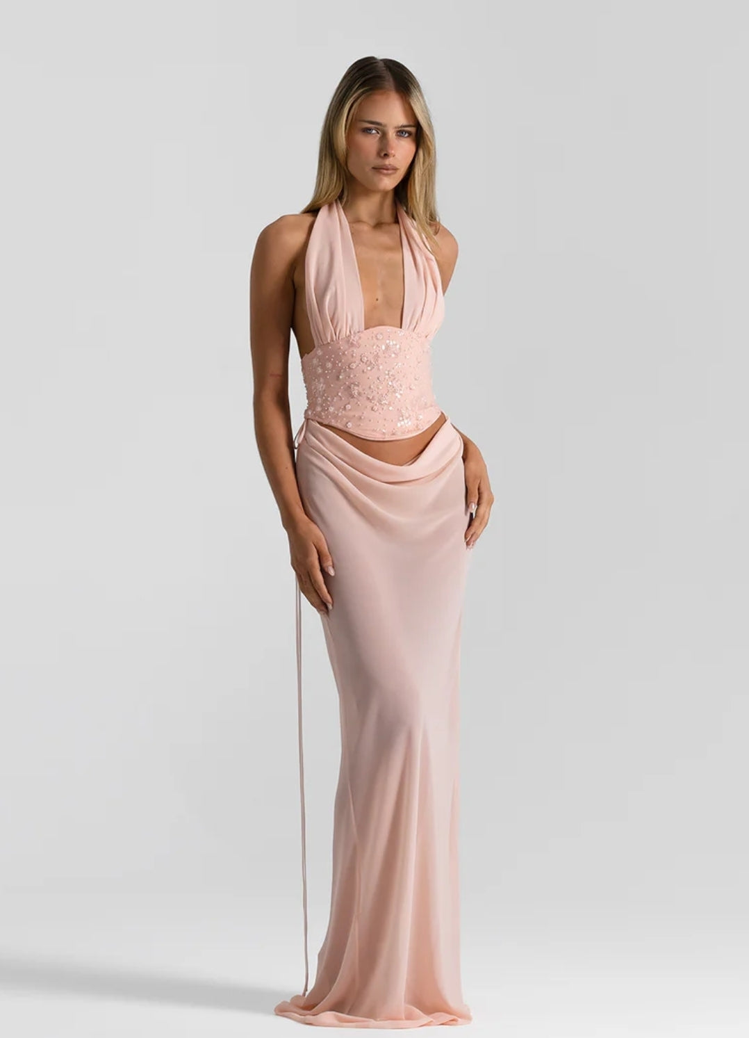 Hire NATALIE ROLT Allira Skirt in Baby Pink (SKIRT ONLY)