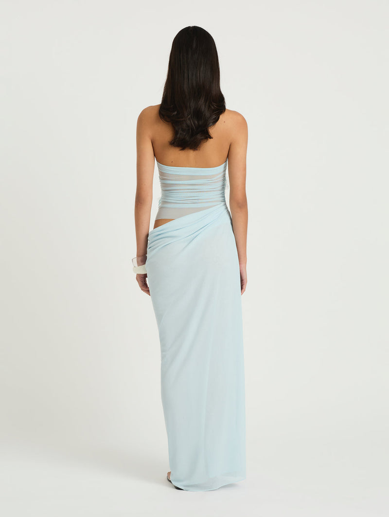 Hire BENNI Gina Florence Maxi Dress in Fresh Mint Baby Blue