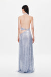 Hire MISHA Devon Sequin Maxi Dress in Cloud Blue