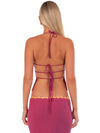 Hire I AM DELILAH. Jemima SET Maxi Skirt and Halter Top in Wine Red