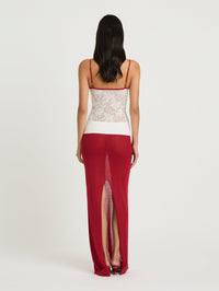 Hire BENNI Alfie Knit Maxi Dress in Red