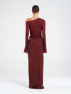 Hire BENNI Nova Maxi Dress in Maroon Red