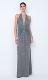 Hire BEC+BRIDGE Astra Drape Maxi Dress in Chrome