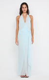 Hire BEC+BRIDGE Soneva Wrap Maxi Dress in Arctic Blue