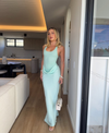 Hire BENNI Jade Maxi Dress in Bleached Aqua