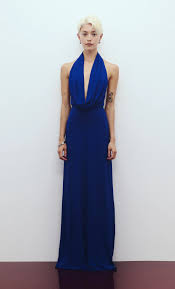 Hire BEC+BRIDGE Nessie Cowl Neck Maxi Dress in Ultramarine Blue