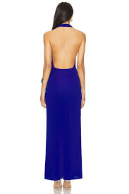 Hire BEC+BRIDGE Nessie Cowl Neck Maxi Dress in Ultramarine Blue