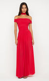 Hire BEC+BRIDGE Deija Offshoulder Maxi Dress in Strawberry Red