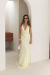 Hire SNEAKY LINK Jaz Hand V-Neck Maxi Dress in Yellow