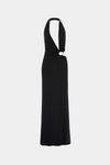 Hire MISHA Devon Cupro Maxi Dress in Black