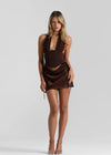 Hire NATALIE ROLT Evelyn Mini Skirt in Espresso Brown (SKIRT ONLY)