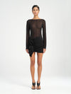 Hire BENNI Faris Mini Dress in Black Diamond