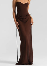 Hire NATALIE ROLT Allira Skirt in Espresso Brown (SKIRT ONLY)