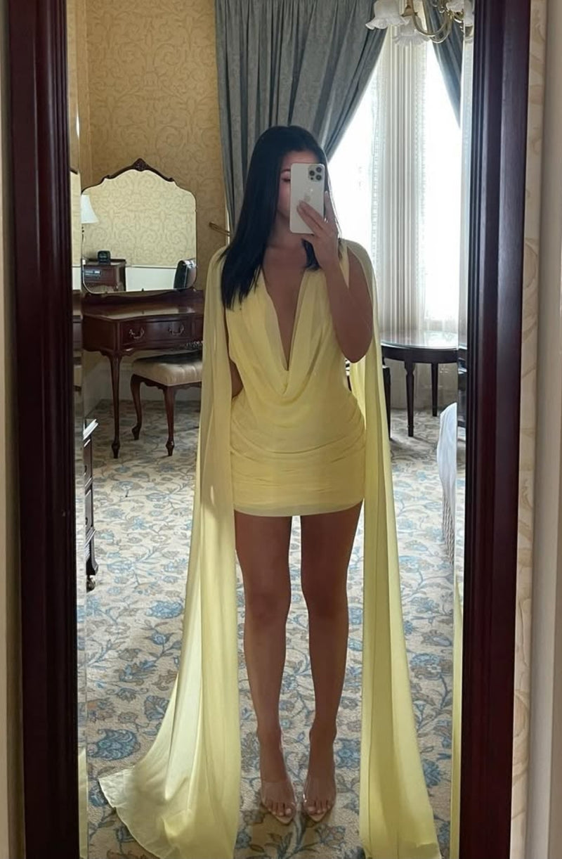 Hire CALIA COLLECTION Sienna Mini Dress in Yellow