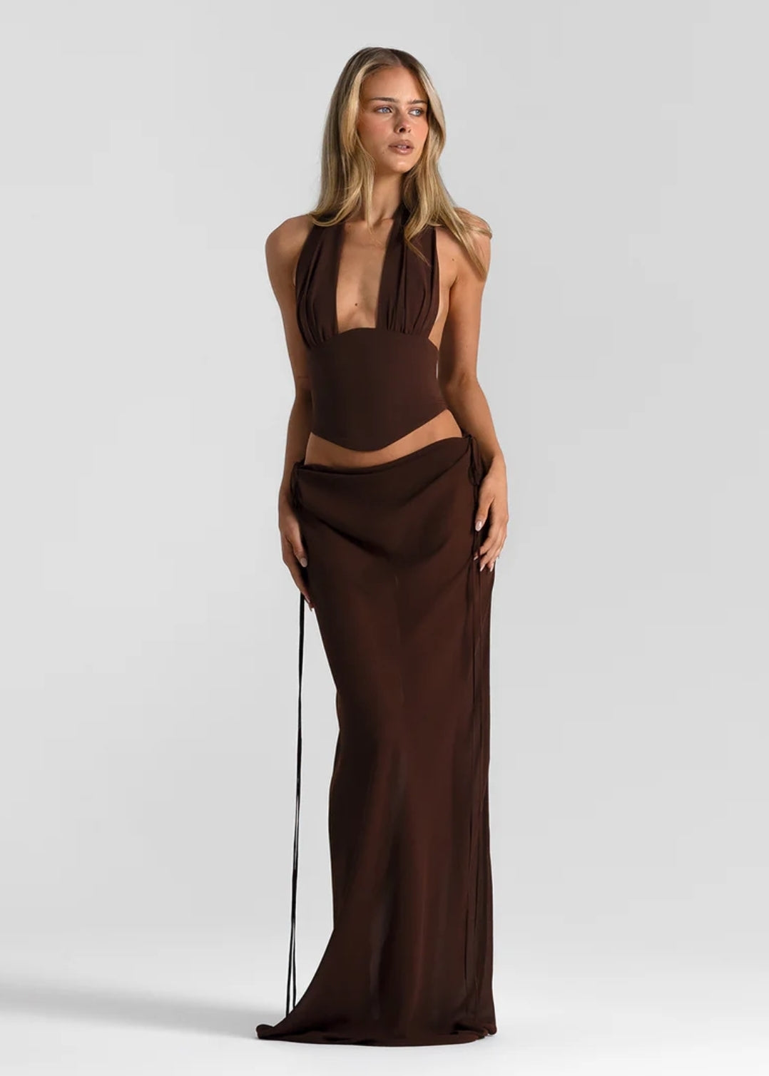 Hire NATALIE ROLT Bronte Top in Espresso Brown (TOP ONLY)