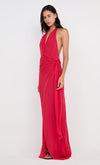 Hire BEC+BRIDGE Soneva Wrap Maxi Dress in Strawberry Red