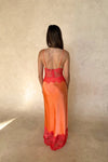 Hire SNEAKY LINK Jaz Hand Lilah Lace Maxi Dress in Orange