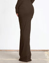 Hire EFFIE KATS Pilar Set Bodysuit and Maxi Skirt in Chocolate Brown