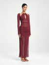 Hire BENNI Ari Cut Away Dress in Berry