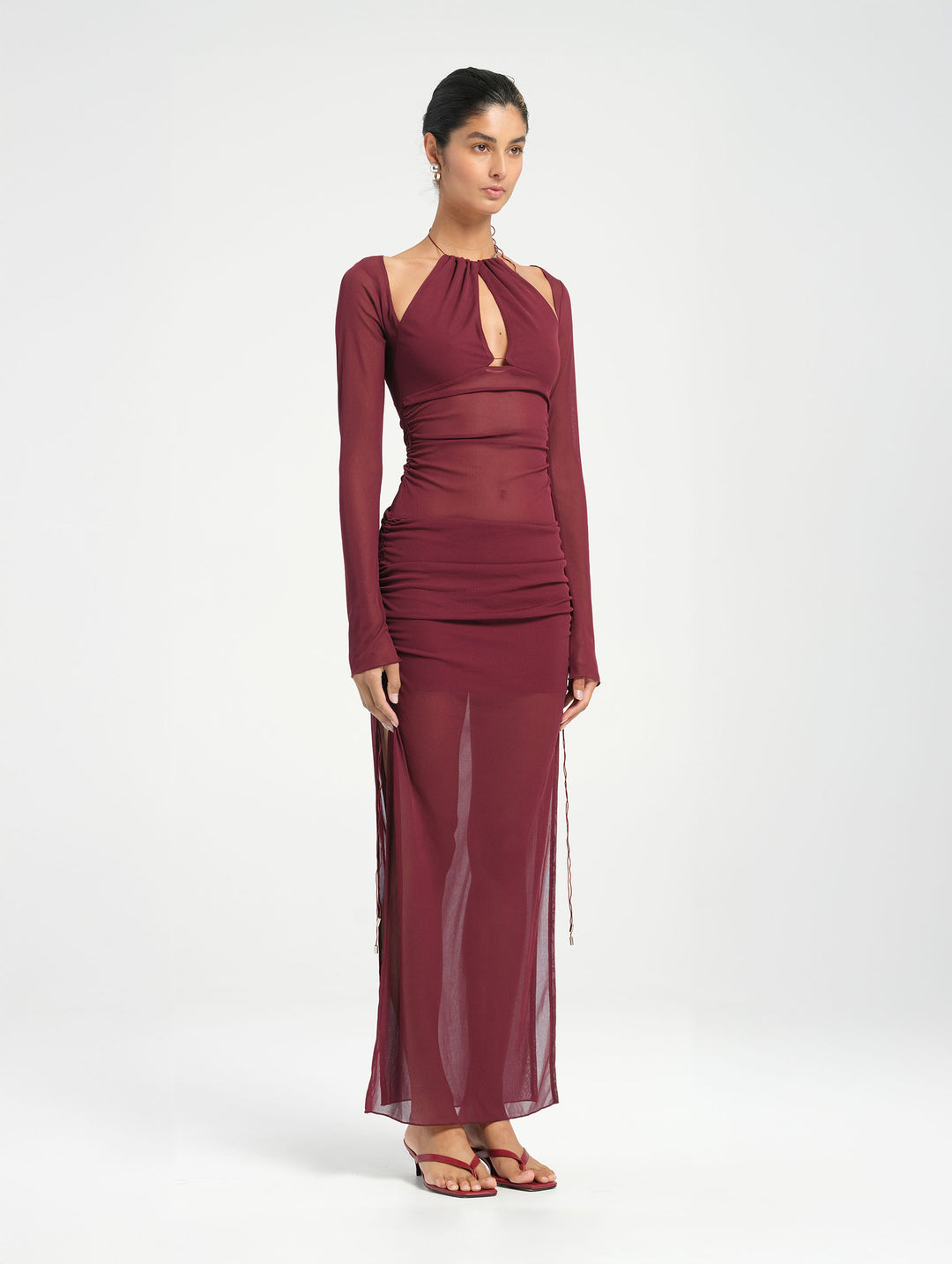 Hire BENNI Ari Cut Away Dress in Berry