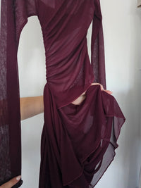 Hire BENNI Mable Maxi Dress in Plum