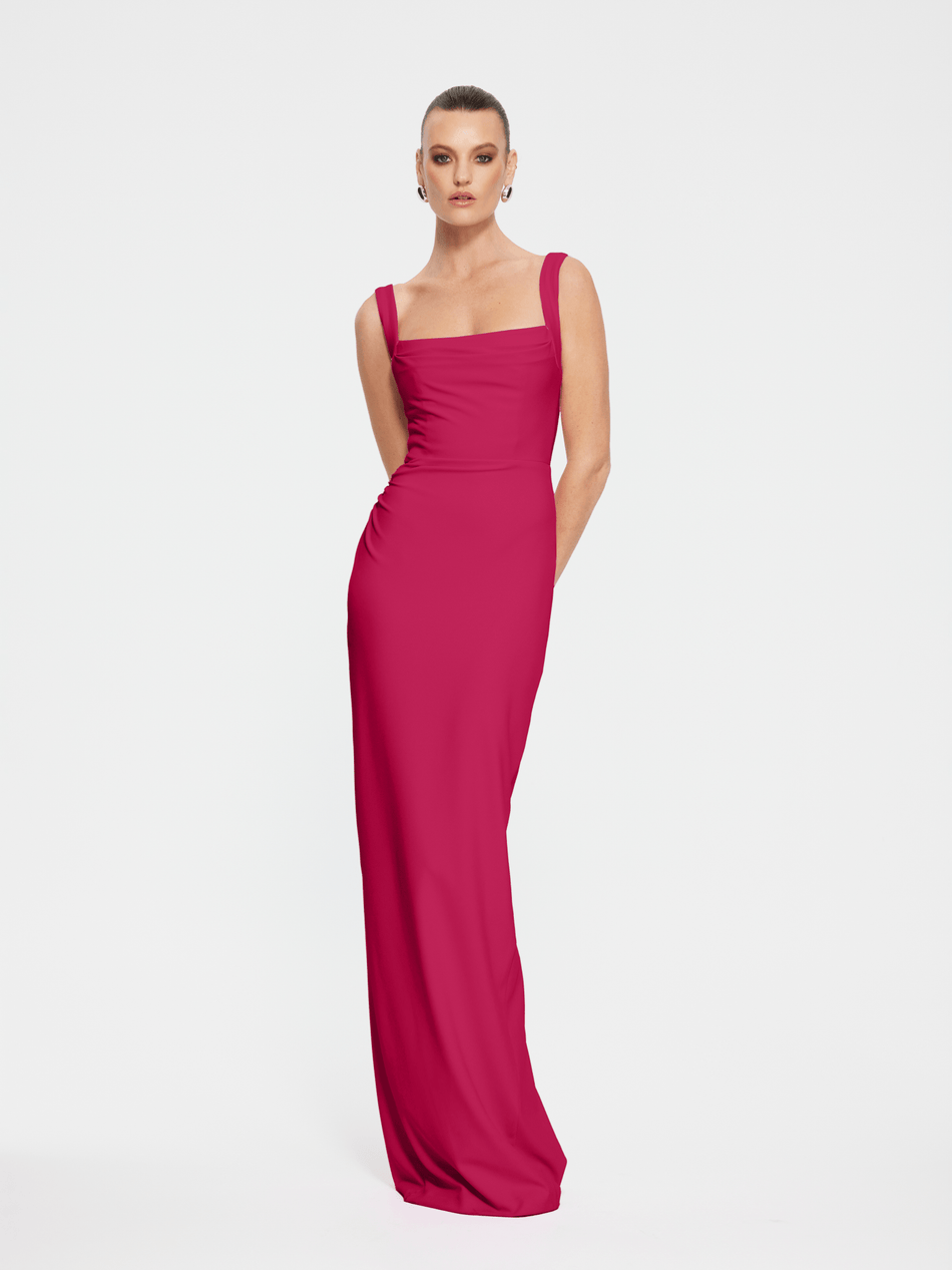 Hire EFFIE KATS Marbella Gown in Raspberry