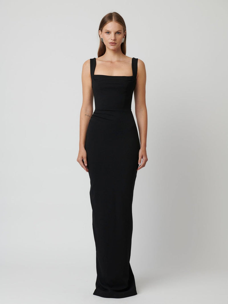 Hire EFFIE KATS Marbella Gown in Black