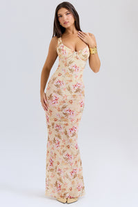 Hire HOUSE OF CB Robina Honeyflower Print Maxi Dress