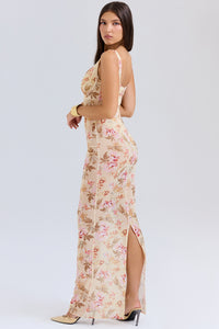 Hire HOUSE OF CB Robina Honeyflower Print Maxi Dress