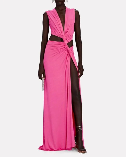 Hire SID NEIGUM Triple Loop Dress in Fuchsia Pink
