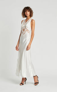 Hire SIR THE LABEL Aries Cut Out Gown in Ivory White