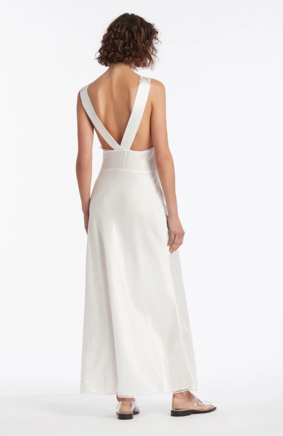 Hire SIR THE LABEL Aries Cut Out Gown in Ivory White