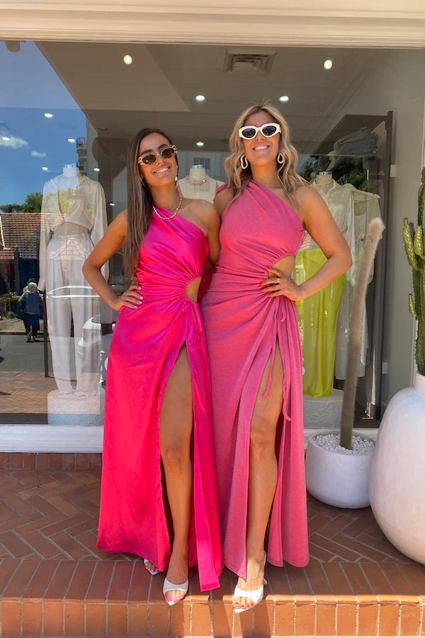 Hire SONYA Nour Maxi Dress In Pink Shimmer