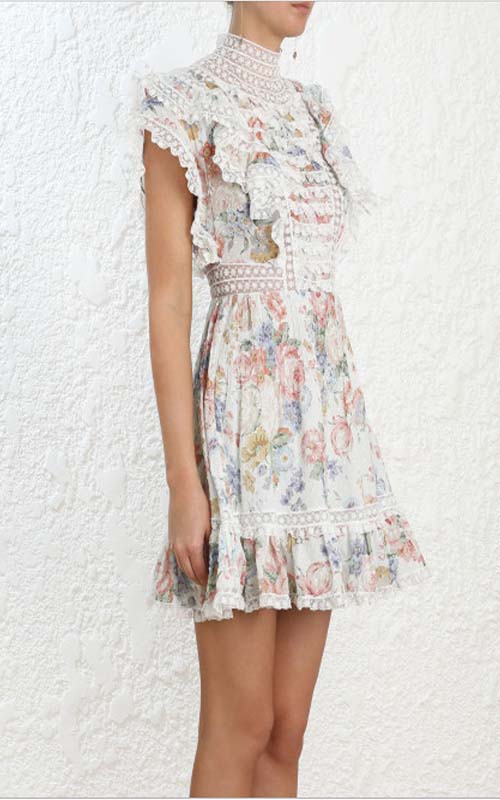 Zimmermann bowie 2024 ruffle dress