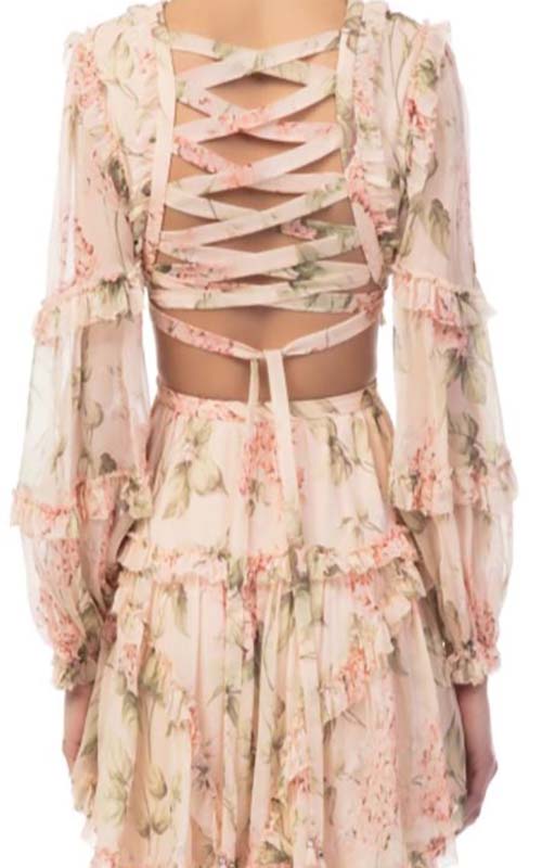 Hire ZIMMERMANN Prima Floating Cut Out Dress