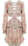 Hire ZIMMERMANN Prima Floating Cut Out Dress